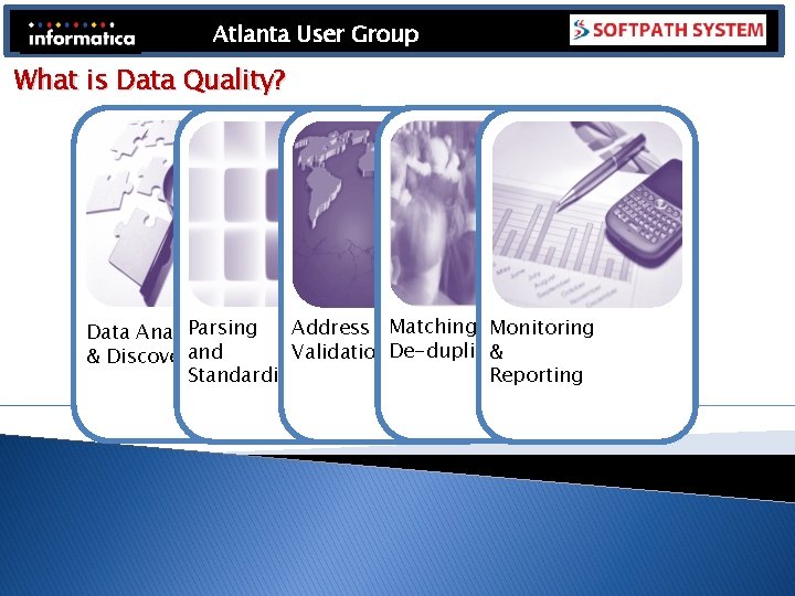 Atlanta User Group What is Data Quality? Parsing Address Matching &Monitoring Data Analysis and Atlanta User Group What is Data Quality? Parsing Address Matching &Monitoring Data Analysis and