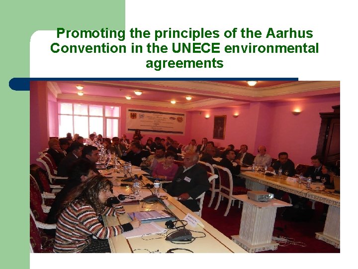 Promoting the principles of the Aarhus Convention in the UNECE environmental agreements 