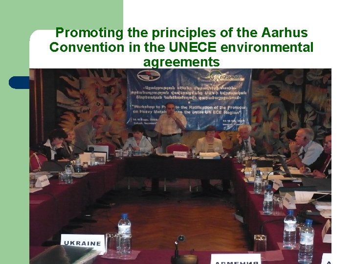 Promoting the principles of the Aarhus Convention in the UNECE environmental agreements 