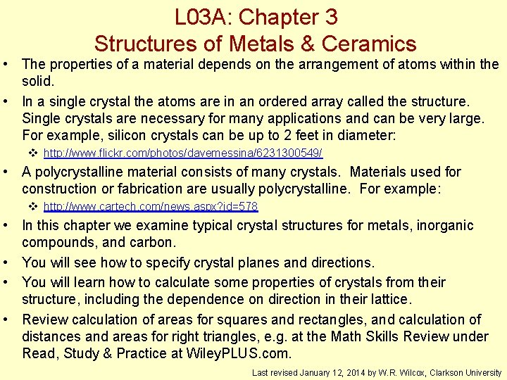 L 03 A Chapter 3 Structures of Metals