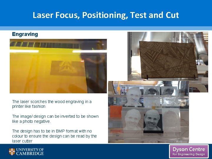 Laser Focus, Positioning, Test and Cut Engraving The laser scorches the wood engraving in Laser Focus, Positioning, Test and Cut Engraving The laser scorches the wood engraving in