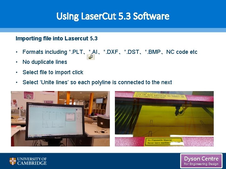 Using Laser. Cut 5. 3 Software Importing file into Lasercut 5. 3 • Formats Using Laser. Cut 5. 3 Software Importing file into Lasercut 5. 3 • Formats