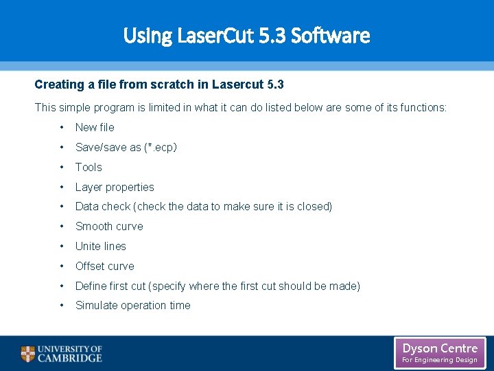 Using Laser. Cut 5. 3 Software Creating a file from scratch in Lasercut 5. Using Laser. Cut 5. 3 Software Creating a file from scratch in Lasercut 5.