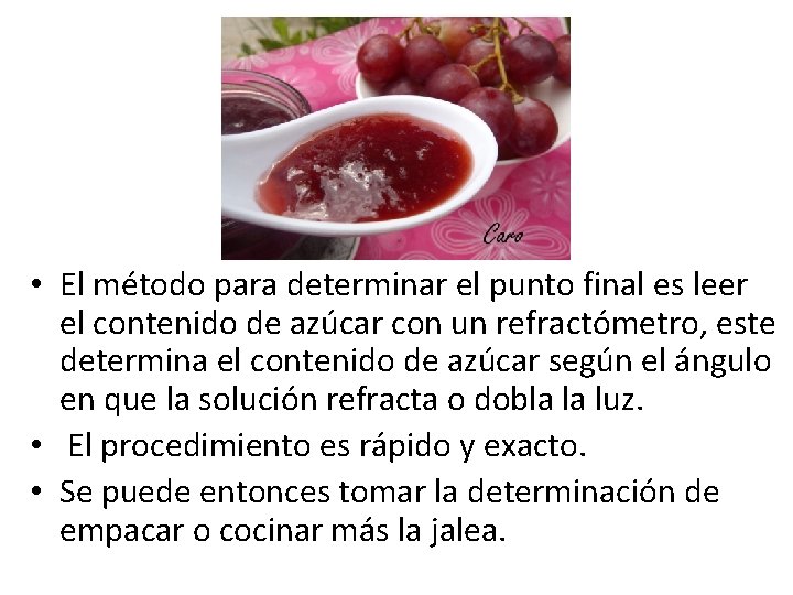 • El método para determinar el punto final es leer el contenido de • El método para determinar el punto final es leer el contenido de