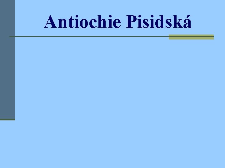 Antiochie Pisidská 