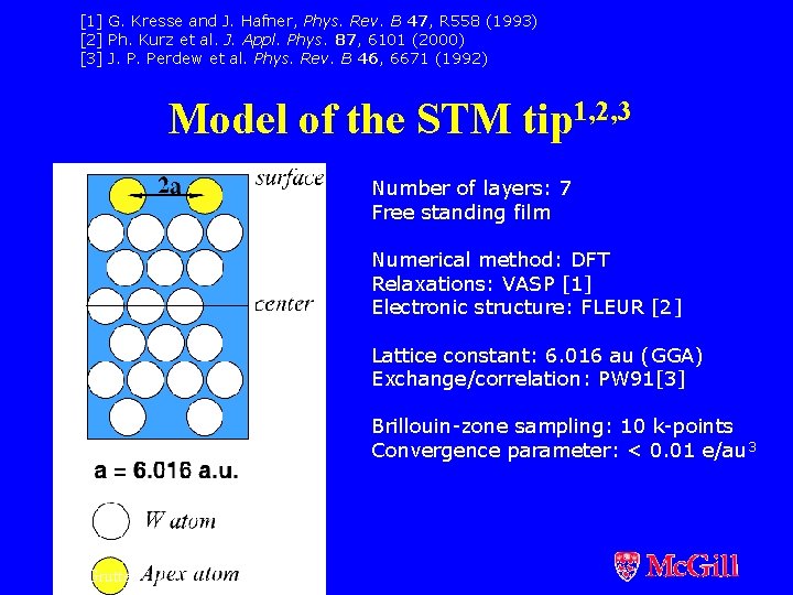 [1] G. Kresse and J. Hafner, Phys. Rev. B 47, R 558 (1993) [2]