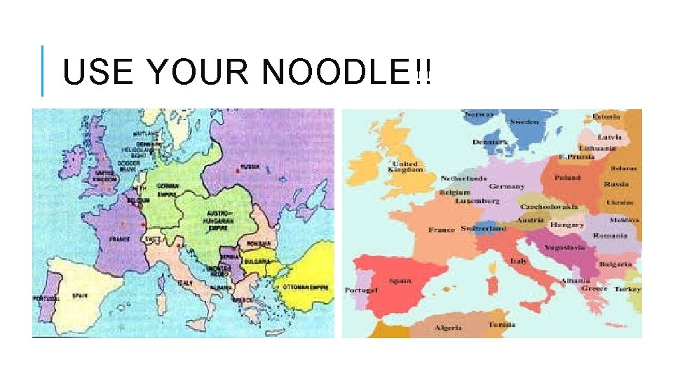 USE YOUR NOODLE!! 