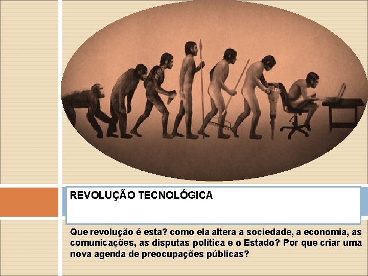 REVOLUÇÃO TECNOLÓGICA Que revolução é esta? como ela altera a sociedade, a economia, as