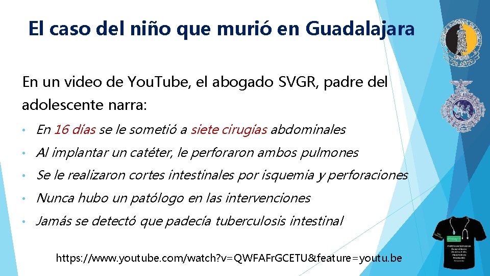 El caso del niño que murió en Guadalajara En un video de You. Tube,