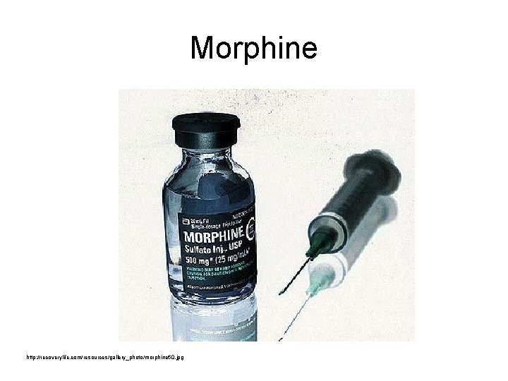 Morphine http: //recoverylife. com/resources/gallery_photo/morphine 60. jpg 