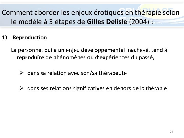 Comment aborder les enjeux érotiques en thérapie selon le modèle à 3 étapes de