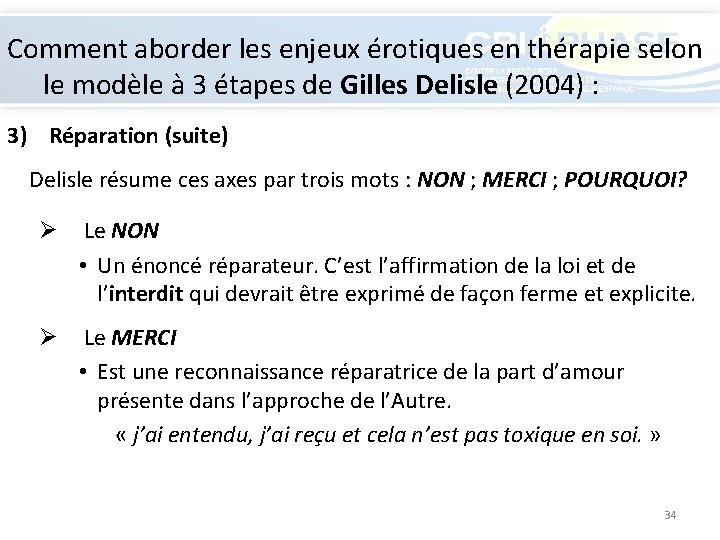 Comment aborder les enjeux érotiques en thérapie selon le modèle à 3 étapes de