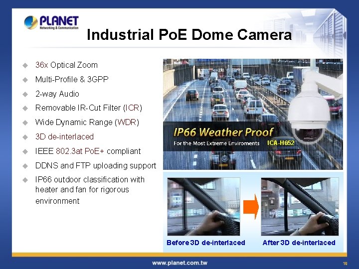 Industrial Po. E Dome Camera u 36 x Optical Zoom u Multi-Profile & 3