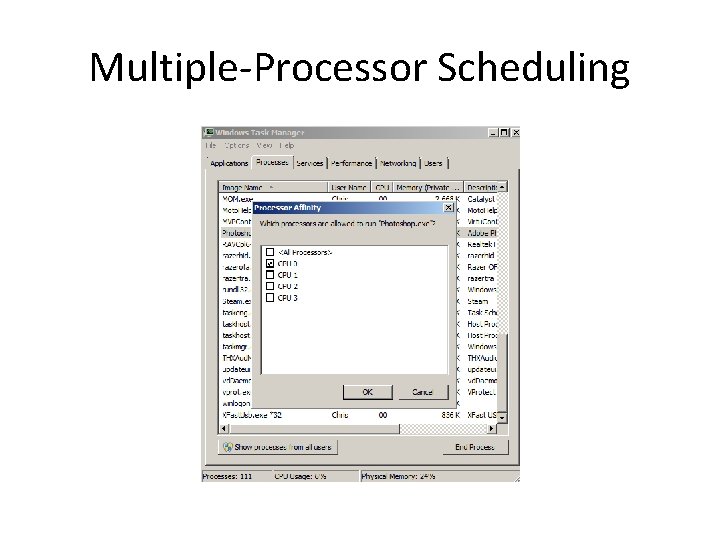 Multiple-Processor Scheduling 