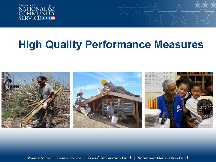 High Quality Performance Measures 