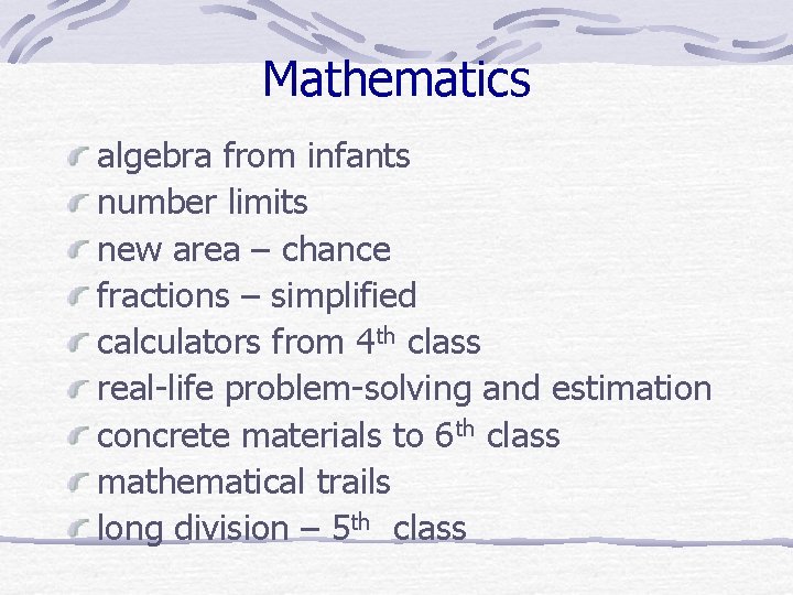 Mathematics algebra from infants number limits new area – chance fractions – simplified calculators