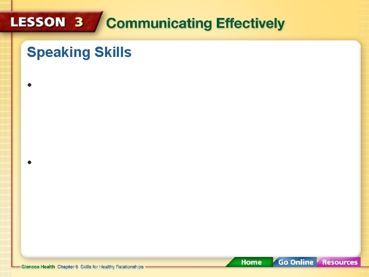 Speaking Skills • 