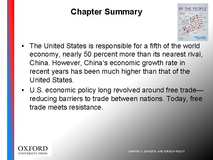 Chapter Summary • The United States is responsible for a fifth of the world