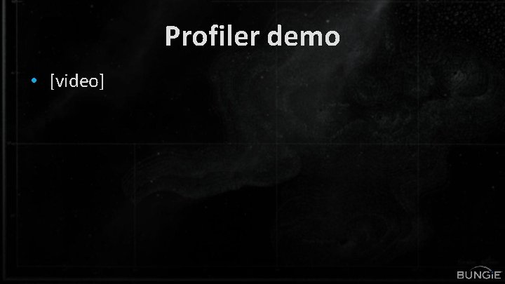 Profiler demo • [video] 