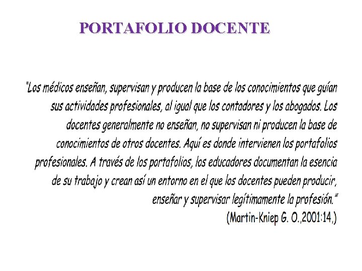 PORTAFOLIO DOCENTE 