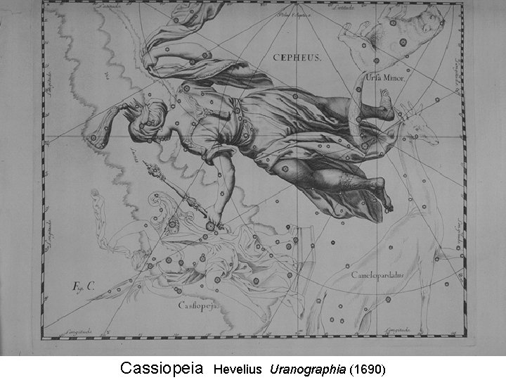 Cassiopeia Hevelius Uranographia (1690) 