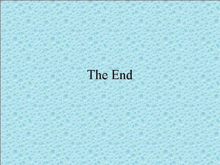 The End 