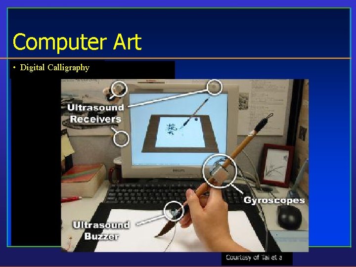 Computer Art • Digital Calligraphy Courtesy of Tai et al. 