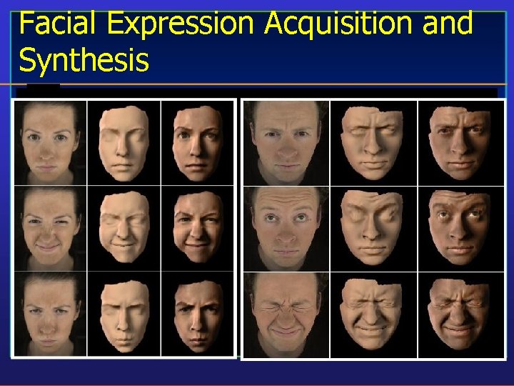 Facial Expression Acquisition and Synthesis 