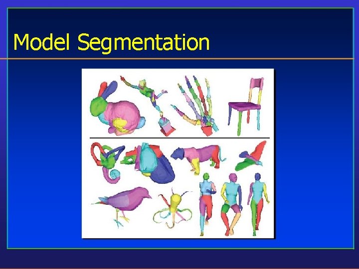 Model Segmentation 