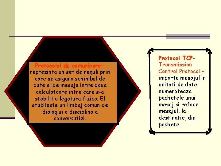 Protocolul de comunicarereprezinta un set de reguli prin care se asigura schimbul de date