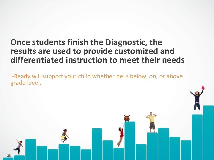 Once students finish the Diagnostic, the results are used to provide customized and differentiated Once students finish the Diagnostic, the results are used to provide customized and differentiated
