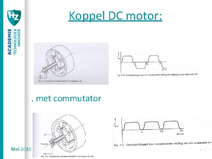 Koppel DC motor: . met commutator Mei 2016 