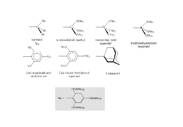 Si supersilyl tris(trimethylsilyl)silyl hypersilyl 