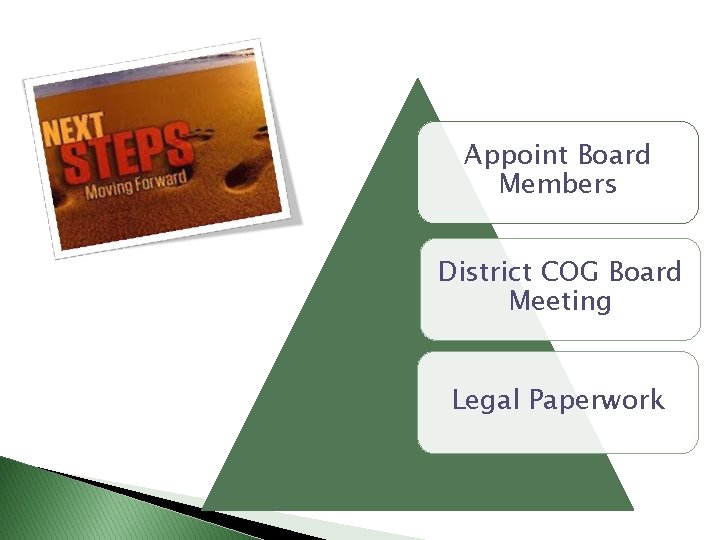 Appoint Board Members District COG Board Meeting Legal Paperwork 