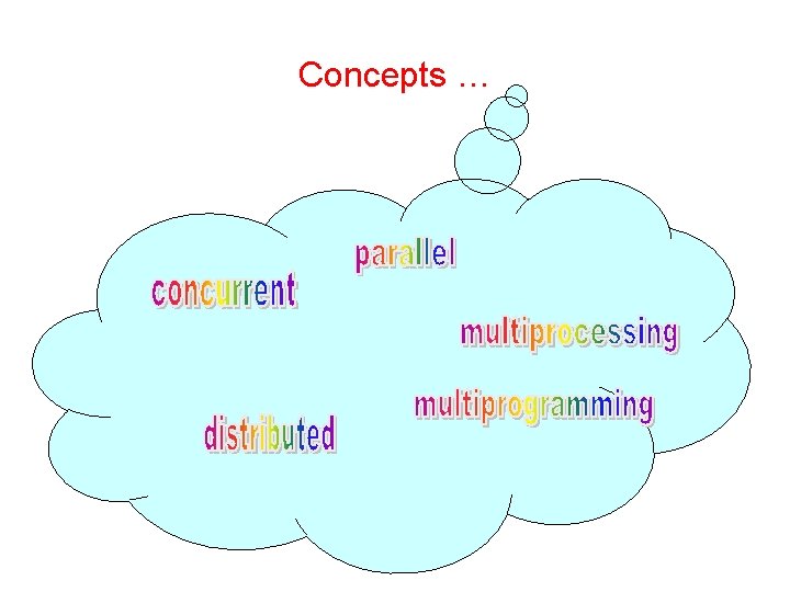Concepts … Concepts …