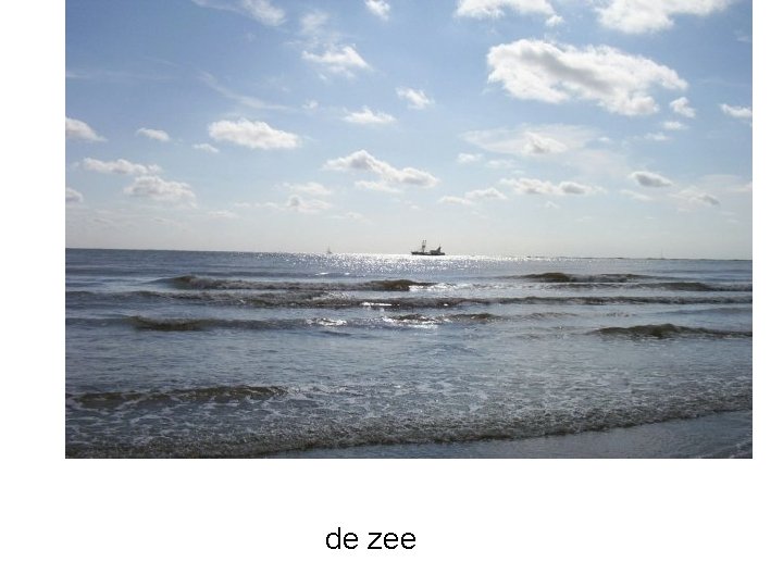 de zee 