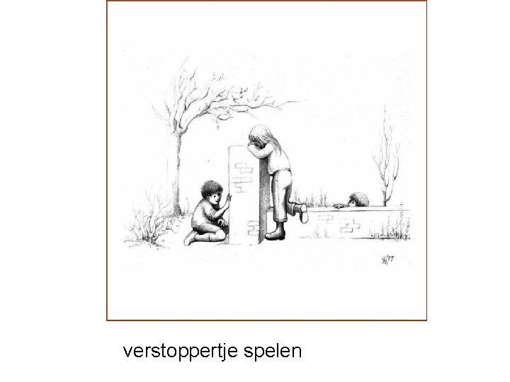 verstoppertje spelen 