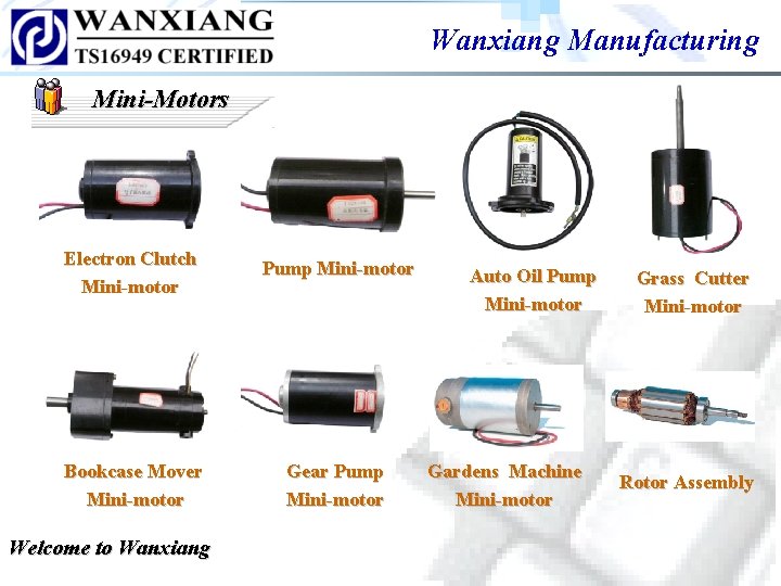 Wanxiang Manufacturing Mini-Motors Electron Clutch Mini-motor Pump Mini-motor Bookcase Mover Mini-motor Gear Pump Mini-motor Wanxiang Manufacturing Mini-Motors Electron Clutch Mini-motor Pump Mini-motor Bookcase Mover Mini-motor Gear Pump Mini-motor