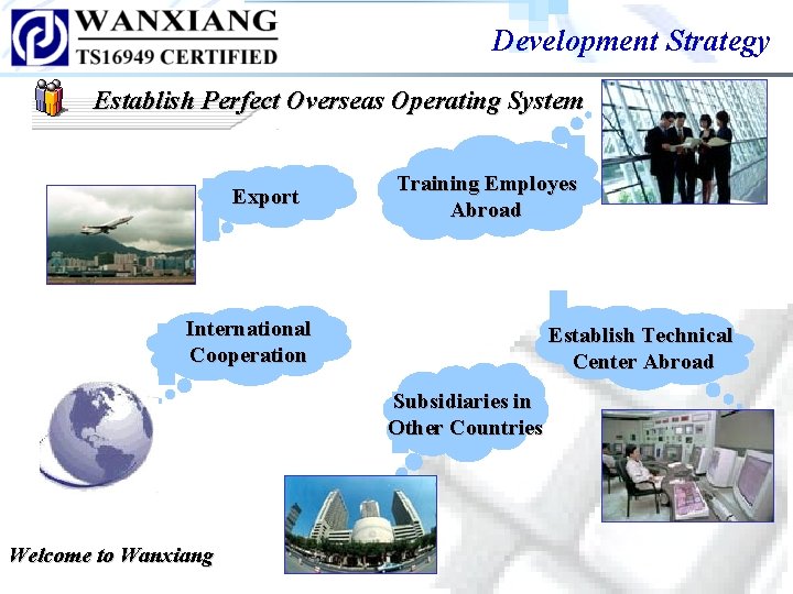Development Strategy Establish Perfect Overseas Operating System Export Training Employes Abroad International Cooperation Establish Development Strategy Establish Perfect Overseas Operating System Export Training Employes Abroad International Cooperation Establish