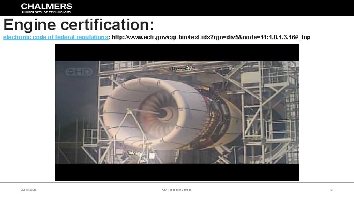 Engine certification: electronic code of federal regulations: http: //www. ecfr. gov/cgi-bin/text-idx? rgn=div 5&node=14: 1.