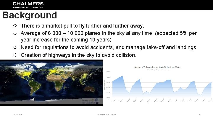 Background There is a market pull to fly further and further away. Average of