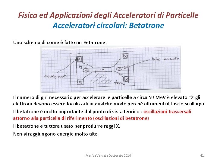 Fisica ed Applicazioni degli Acceleratori di Particelle Acceleratori circolari: Betatrone Uno schema di come