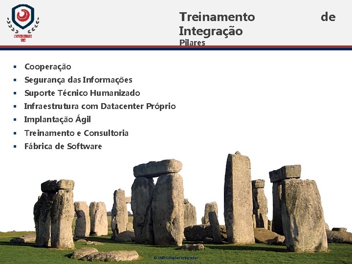 Treinamento Integração Pilares § Cooperação § Segurança das Informações § Suporte Técnico Humanizado § Treinamento Integração Pilares § Cooperação § Segurança das Informações § Suporte Técnico Humanizado §
