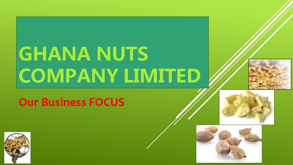 GHANA NUTS COMPANY LIMITED Our Business FOCUS 