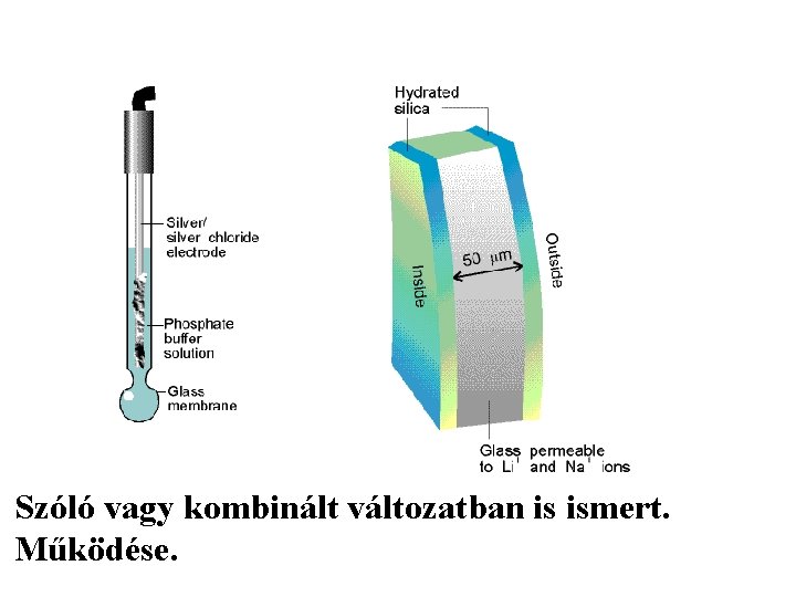 Üvegelektródok Szóló vagy kombinált változatban is ismert. Működése. 