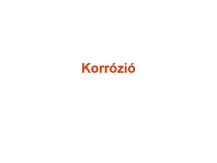 Korrózió 