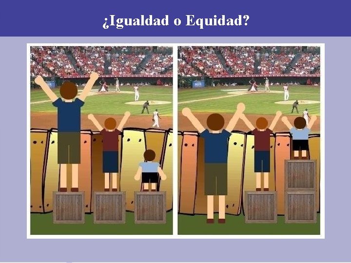 ¿Igualdad o Equidad? ¿Igualdad o Equidad?