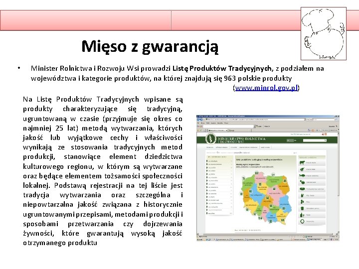 Mięso z gwarancją • Minister Rolnictwa i Rozwoju Wsi prowadzi Listę Produktów Tradycyjnych, z