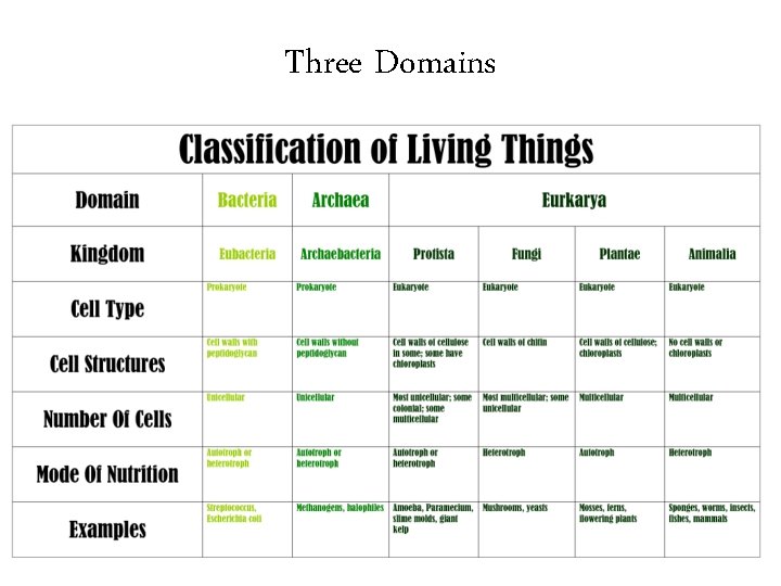 Three Domains Three Domains