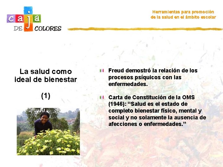 Herramientas para promoción de la salud en el ámbito escolar La salud como ideal